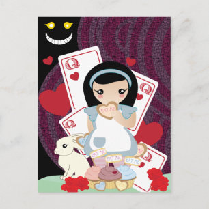 Alice im Wunderland Postkarte