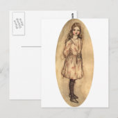 Alice im Wunderland Postkarte (Vorne/Hinten)