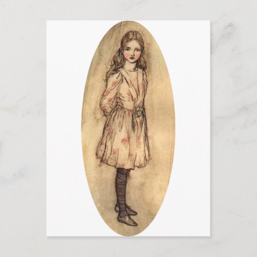 Alice im Wunderland Postkarte (Vorderseite)