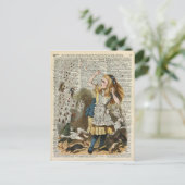 Alice im Wunderland Postkarte (Stehend Vorderseite)