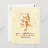 Alice im Wunderland Postkarte (Vorne/Hinten)