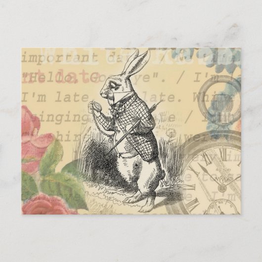 Alice im Wunderland Postkarte (Vorderseite)