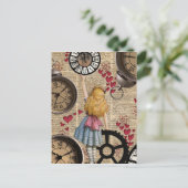 Alice im Wunderland Postkarte (Stehend Vorderseite)