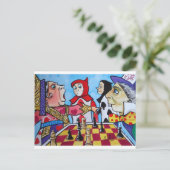 ALICE IM WUNDERLAND POSTKARTE (Stehend Vorderseite)