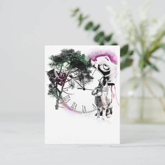 Alice im Wunderland Postkarte (Stehend Vorderseite)