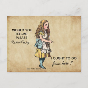 Alice im Wunderland Postkarte