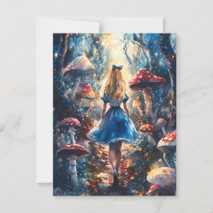 Alice im Wunderland Postkarte