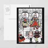 Alice im Wunderland Postkarte (Vorne/Hinten)
