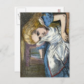 ALICE IM WUNDERLAND POSTKARTE (Vorne/Hinten)