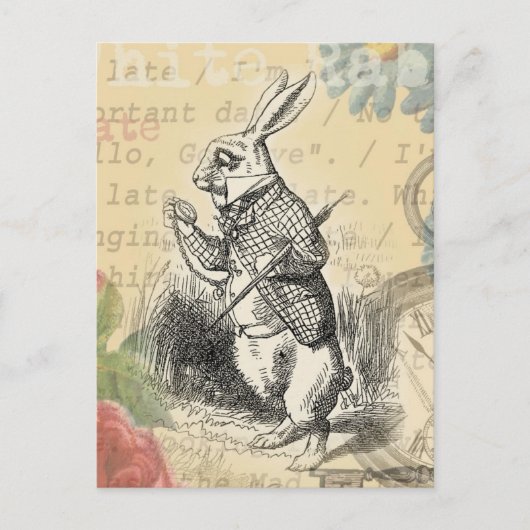 Alice im Wunderland Postkarte (Vorderseite)