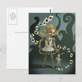 Alice im Wunderland Postkarte (Vorne/Hinten)
