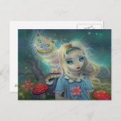 Alice im Wunderland Postkarte (Vorne/Hinten)
