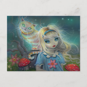 Alice im Wunderland Postkarte