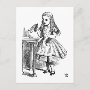 Alice im Wunderland Postkarte