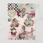 Alice im Wunderland Postkarte (Vorderseite)