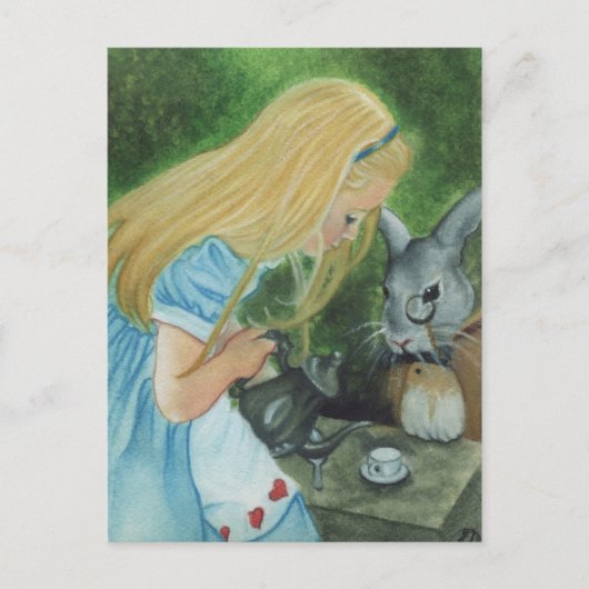 Alice im Wunderland Postkarte (Vorderseite)