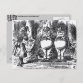 Alice im Wunderland Postkarte (Vorne/Hinten)