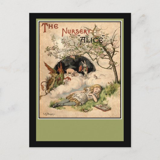 Alice im Wunderland Postkarte (Vorderseite)