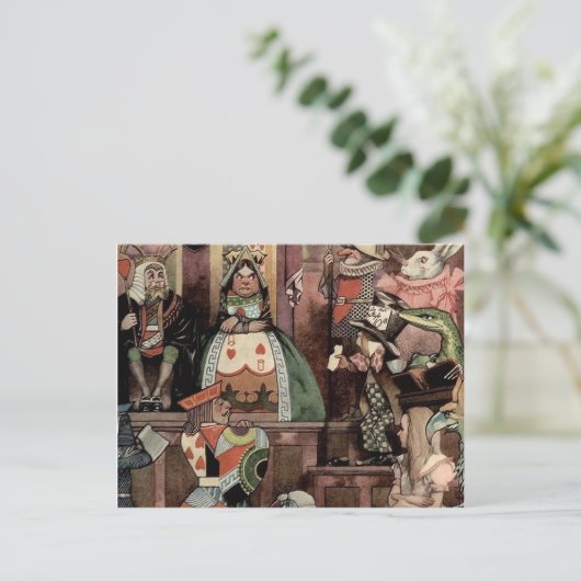 Alice im Wunderland Postkarte (Stehend Vorderseite)