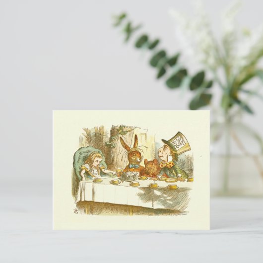 Alice im Wunderland Postkarte (Mad Tea Party) (Stehend Vorderseite)