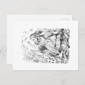 Alice im Wunderland Postkarten (Vorne/Hinten)