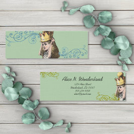 Alice im Wunderland Princess Queen Vintag Girl Mini Visitenkarte