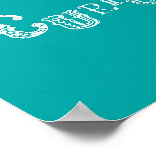 Alice im Wunderland Print - Alice Quote Neugierig Poster (Ecke)