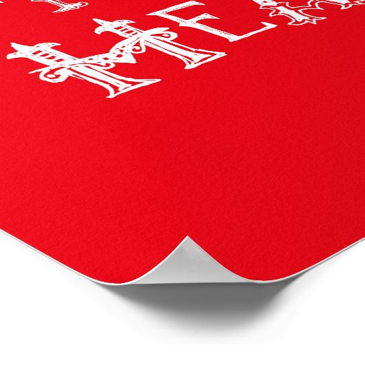 Alice im Wunderland Print - los mit den Köpfen! Poster (Ecke)