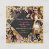 Alice im Wunderland Quadratische Visitenkarte (Vorderseite)