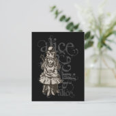 Alice im Wunderland Queen Alice Grunge (Single) Postkarte (Stehend Vorderseite)