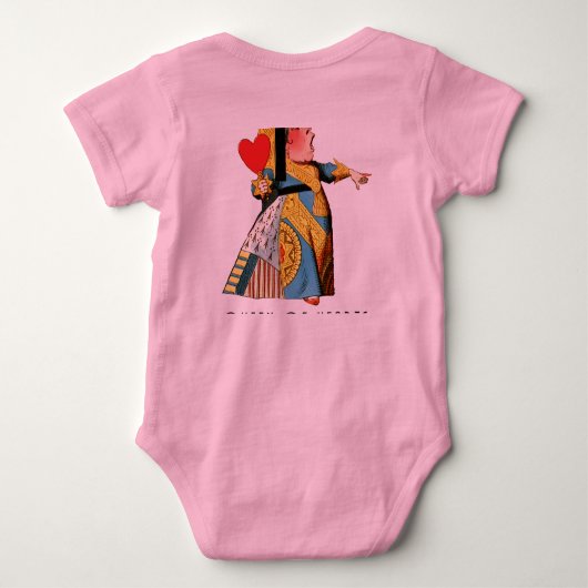 Alice im Wunderland Queen of Hearts Baby Strampler (Rückseite)