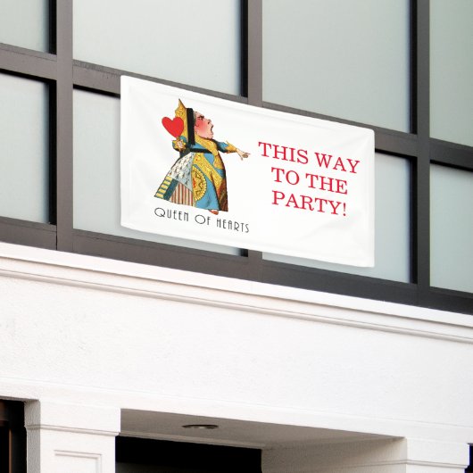 Alice im Wunderland Queen of Hearts Banner (Äußeres Gebäude)