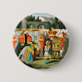 Alice im Wunderland Queen of Hearts Button (Vorderseite)