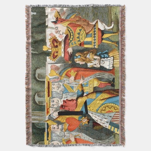 Alice im Wunderland Queen of Hearts Decke (Vorderseite Vertikal)