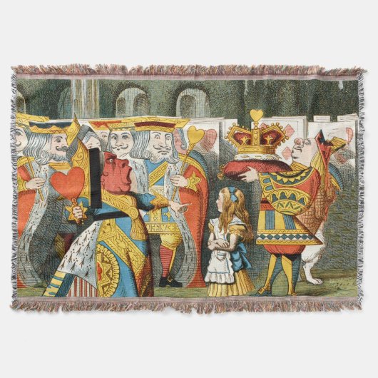 Alice im Wunderland Queen of Hearts Decke (Vorderseite)