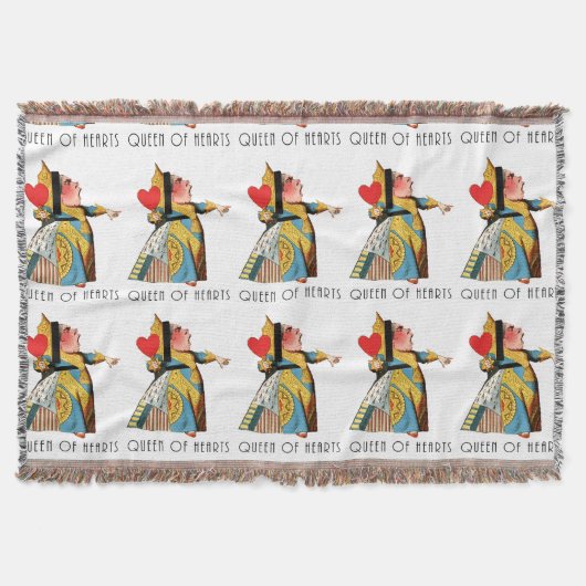 Alice im Wunderland Queen of Hearts Decke (Vorderseite)