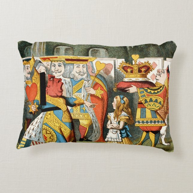 Alice im Wunderland Queen of Hearts Dekokissen (Rückseite)