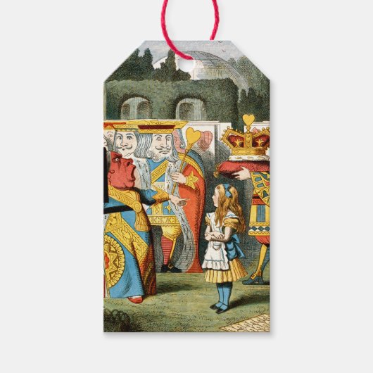 Alice im Wunderland Queen of Hearts Geschenkanhänger (Vorderseite)