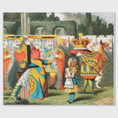 Alice im Wunderland Queen of Hearts Geschenkpapier (Flach)