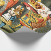 Alice im Wunderland Queen of Hearts Geschenkpapier (Ecke)