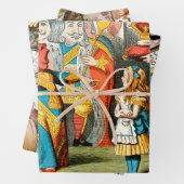 Alice im Wunderland Queen of Hearts Geschenkpapier Set (Beispiel)