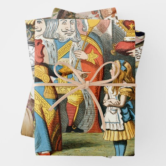 Alice im Wunderland Queen of Hearts Geschenkpapier Set (Beispiel)
