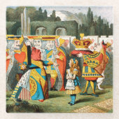 Alice im Wunderland Queen of Hearts Glasuntersetzer (Vorderseite)