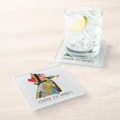 Alice im Wunderland Queen of Hearts Glasuntersetzer (Schrägansicht)