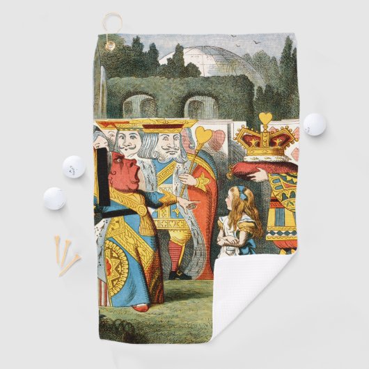 Alice im Wunderland Queen of Hearts Golfhandtuch (Insitu)