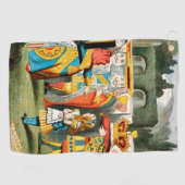 Alice im Wunderland Queen of Hearts Golfhandtuch (Horizontal)