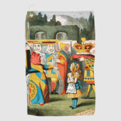 Alice im Wunderland Queen of Hearts Golfhandtuch (Vorderseite)
