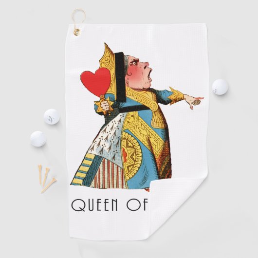 Alice im Wunderland Queen of Hearts Golfhandtuch (Insitu)