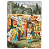 Alice im Wunderland Queen of Hearts Klemmbrett (Rückseite)
