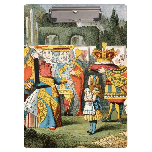 Alice im Wunderland Queen of Hearts Klemmbrett (Vorderseite)
